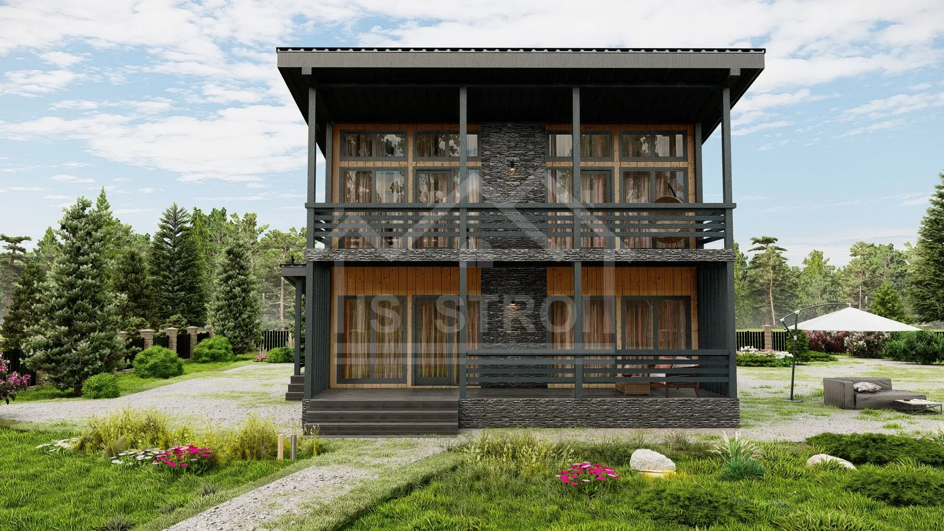 Каркасный дом «Эстетика» 161 м² — фото 2