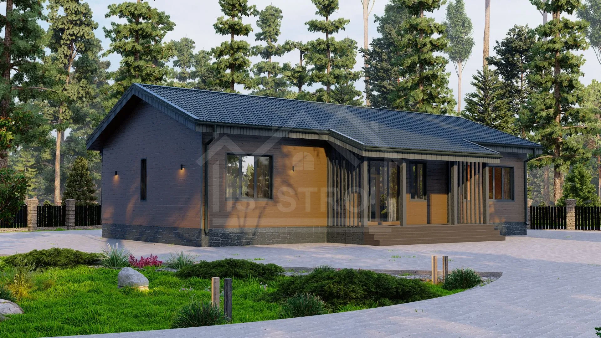 Каркасный дом «Грейс» 148 м² — проект под ключ